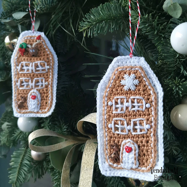 Crochet gingerbread house by VendulkaM