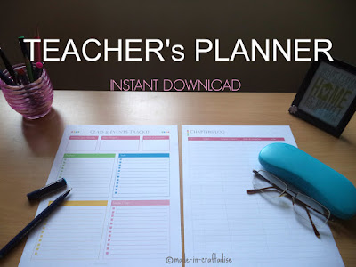 Etsy: Teacher's Planner Printable PDF