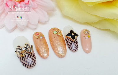 Korean cute nail art