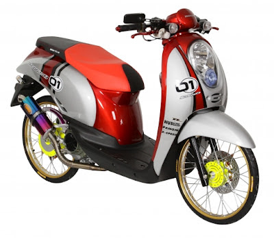 modif motor honda scoopy Racing Look Style