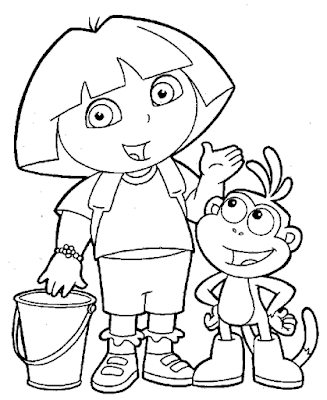 Dora - Desenhos para Colorir e Imprimir