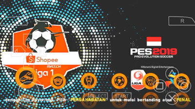  A new android soccer game that is cool and has good graphics Texture Liga 1 Shopee 2019 PES Jogress v3.5