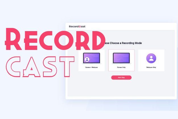 RecordCast - Εγγραφή οθόνης, webcam και ήχου, δωρεάν, χωρίς εγκατάσταση!
