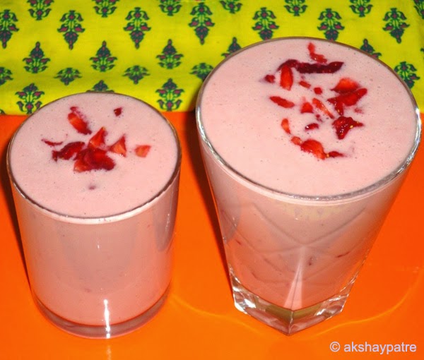 fruit punch in  serving glasses