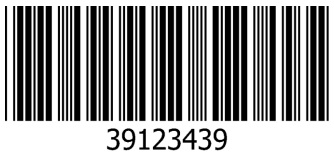 Barcode jenis Code 39