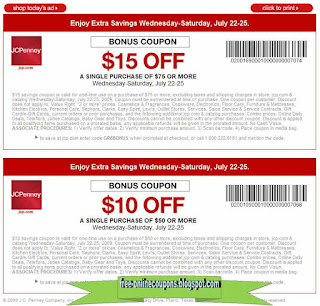 Free Printable JCPenney Coupons