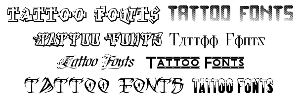 tattoo fonts and lettering. tattoo font creation, sample