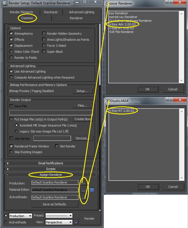 Elegir VRAY en 3DsMax