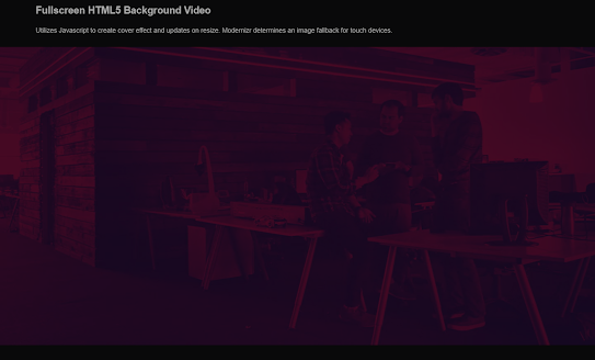 Adding Fullscreen Background Video for the webpage using HTML, CSS & JavaScript