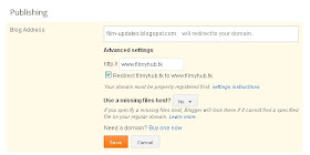 custom domain settings in Blogger