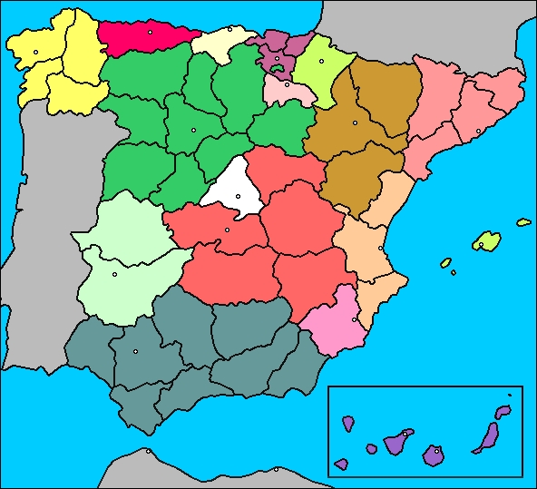 mapa españa sin nombres Mapa De Espana Mapa De Espana Sin Nombres mapa españa sin nombres