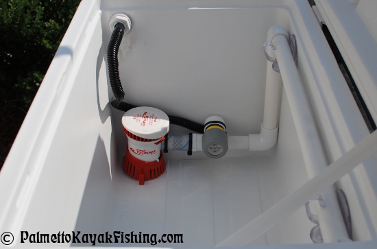 Palmetto Kayak Fishing: Deluxe DIY Kayak Bait Well with Light