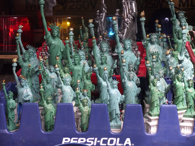 Statues of Liberty, Canal Street, New York