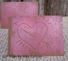 Valentines Using Foam Plate Printing by 504 Main