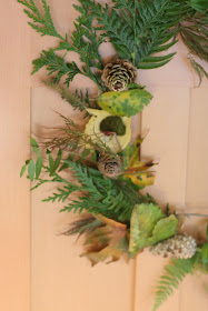 Kid-Made Fall Nature Wreaths made with recycled and natural items!  Quick and easy to make and so beautiful - a 4 year old made this wreath!  From Fun at Home with Kids