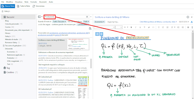 Strumento di ricerca parole Evernote