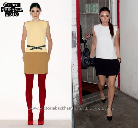 victoria beckham dresses 2011. She paired the dress with her
