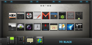 android theme  HI-Black GO LauncherEX Theme v1.0