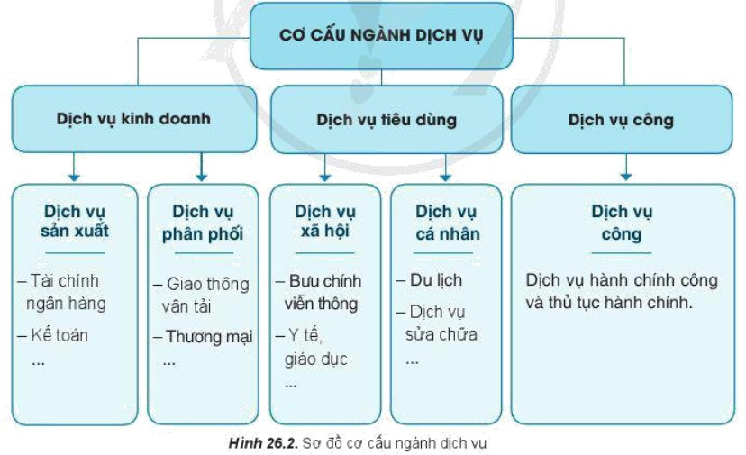 Cơ cấu ngành dịch vụ