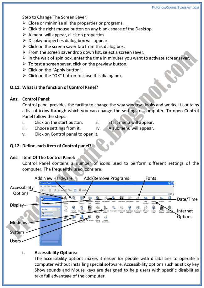 introduction-to-windows-operating-system-descriptive-questions-answers-computer-9th