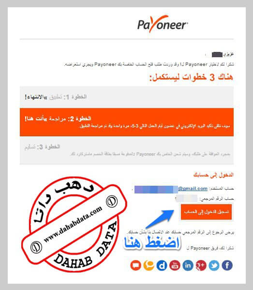 كيفية عمل حساب بنكي امريكي بايونير payoneer والحصول علي ماستر كارد payoneer master card مجانا + 25 دولار هدية