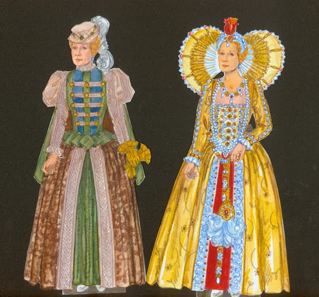 Helen Mirren as Queen Elizabeth Paper Dolls 