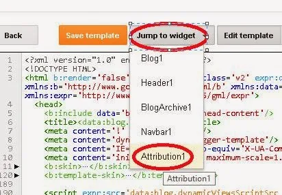 Remove powered by blogger attribution 