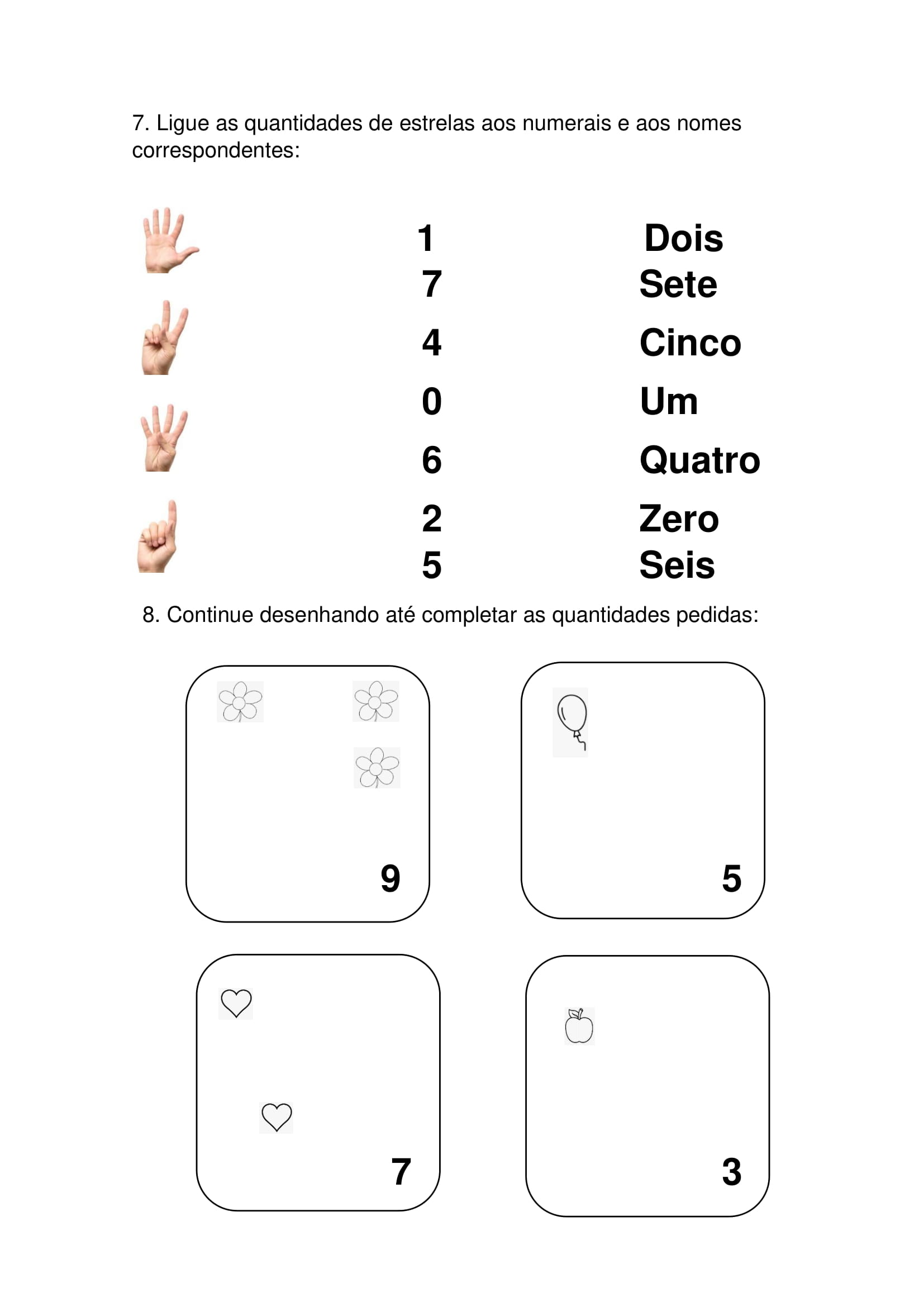 Atividade Jogo Infantil Numerais 0 a 9 Estrada pdf 24