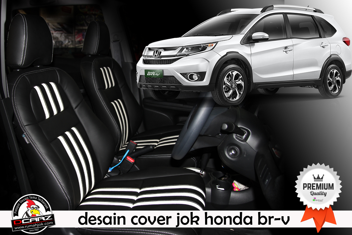 DESAIN BEKLEED SARUNG JOK MOBIL HONDA BR V DI SURABAYA SIDOARJO