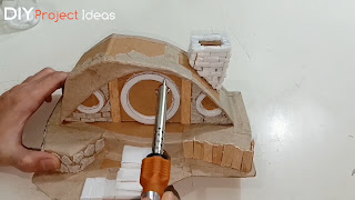 How to make Diorama Hobbit House - DIY Hobbit House Mini Garden - DIY Hobbit House