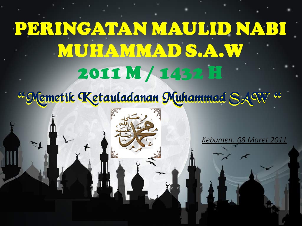 Sambutan Maulid Nabi Besar Muhammad Saw  Rachael Edwards