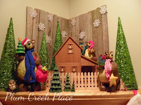 Christmas mantel