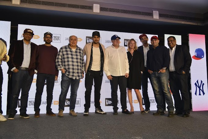 Bollywood Actor Sidharth Malhotra launches New Era Caps in India exclusively on Jabong