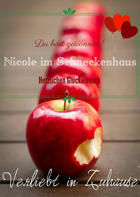 Gewonnen hat Nicole im Schneckhaus Blog