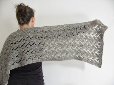 Felted Lace Wrap knitting pattern by Littletheorem