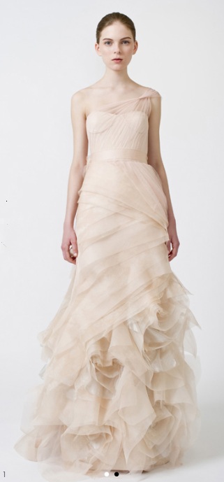 Farrah is a lovely wedding dress designed by Vera Wang for her Spring 2011