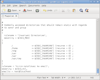 Cara Membuat TRIPWIRE Hostbase IDS