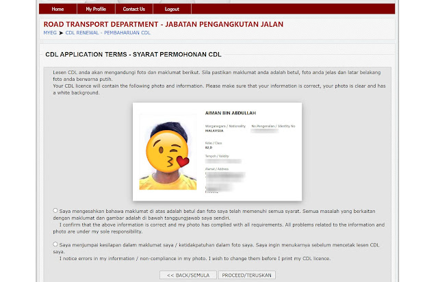 Cara Renew Lesen Memandu Secara Online - MYEG