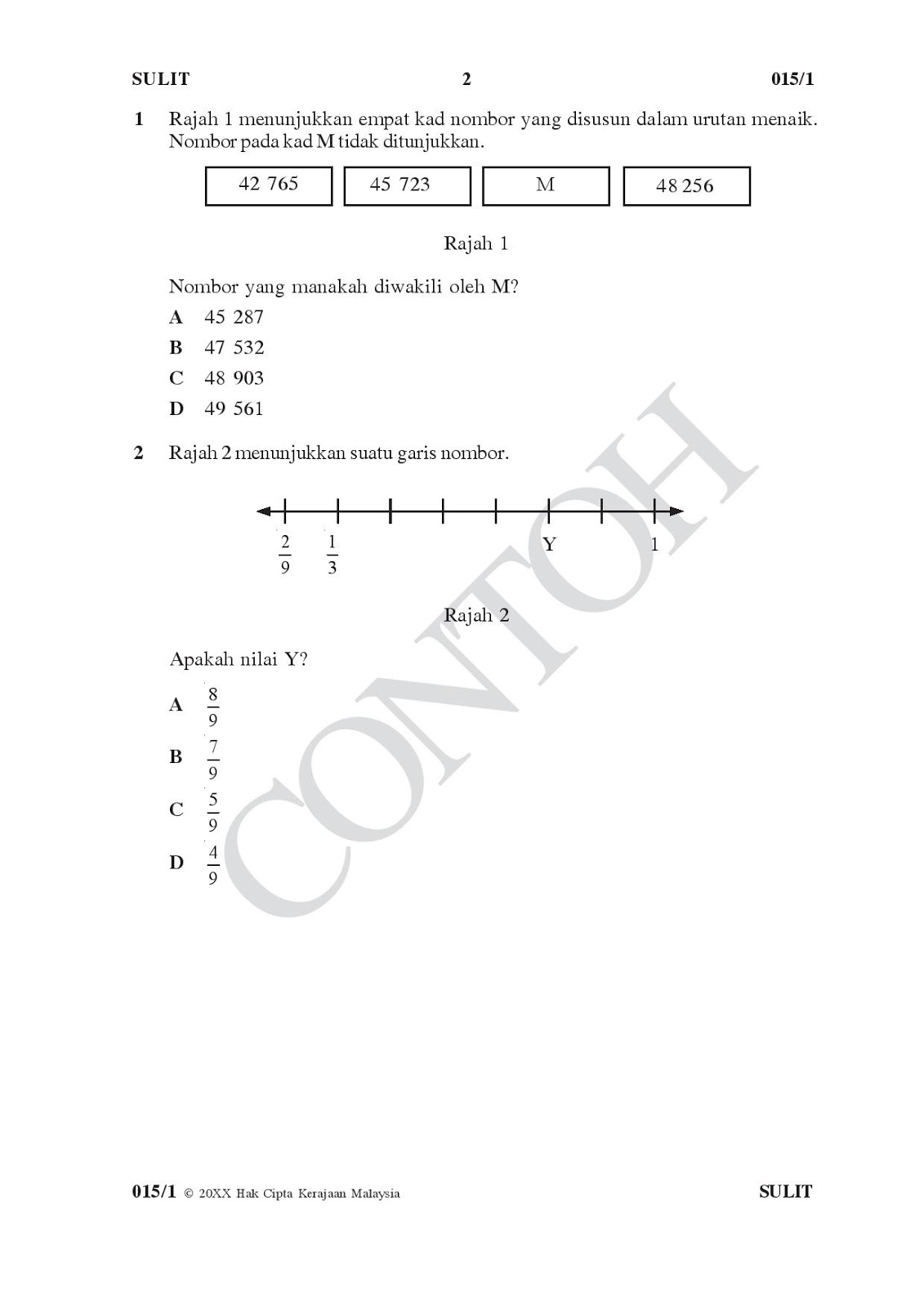 UPSR 2016 Format Dan Contoh Soalan/Instrumen  Akif Imtiyaz