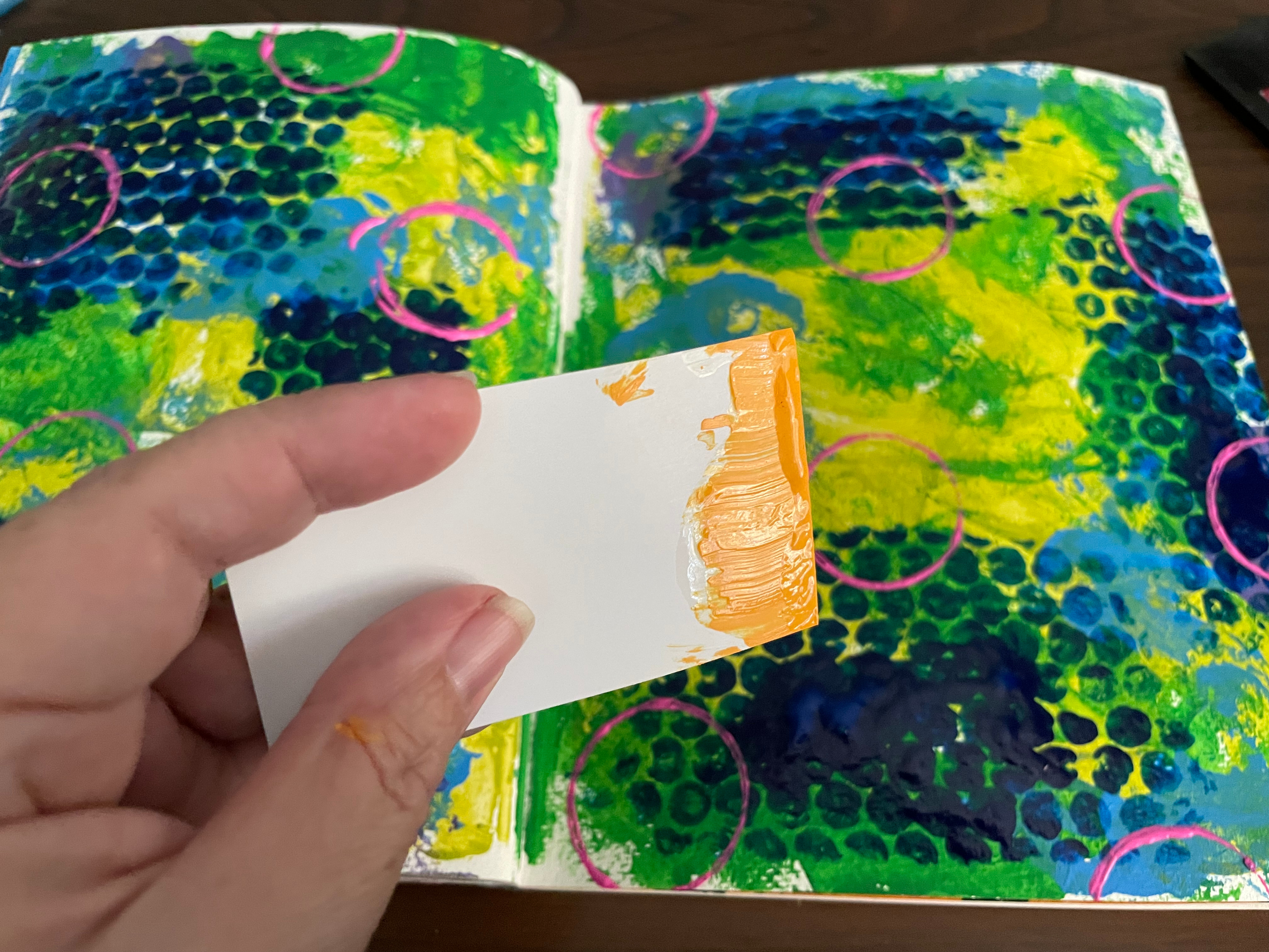 Cindy deRosier: My Creative Life: Playing with Paint in the Sketchbook:  Anything But a Paintbrush