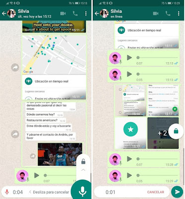 الاستماع إلى الرسائل الصوتية  WhatsApp