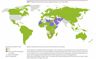 Countries with beer excise taxes