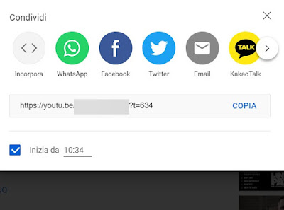 Condividi YouTube