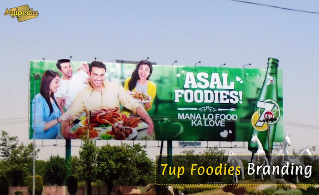 7up Asal Foodies campaign ooh pakistan 