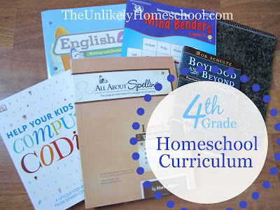 4th Grade Homeschool Curriculum {The Unlikely Homeschool}