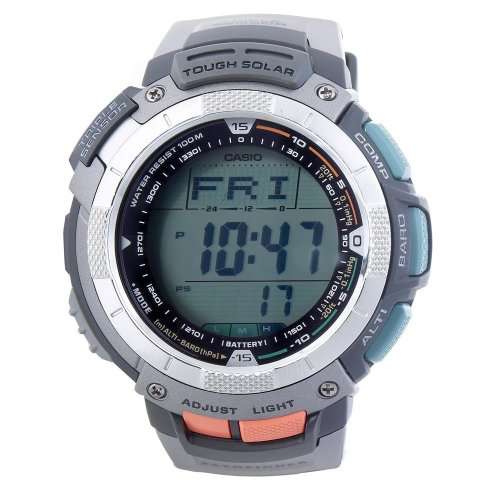 Casio Men's PAG80-1V Pathfinder Altimeter/Barometer/ Digital Compass Solar Digital Watch