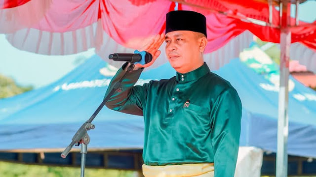 Bupati Lingga Pimpin Upacara Memperingati Hardiknas 2025