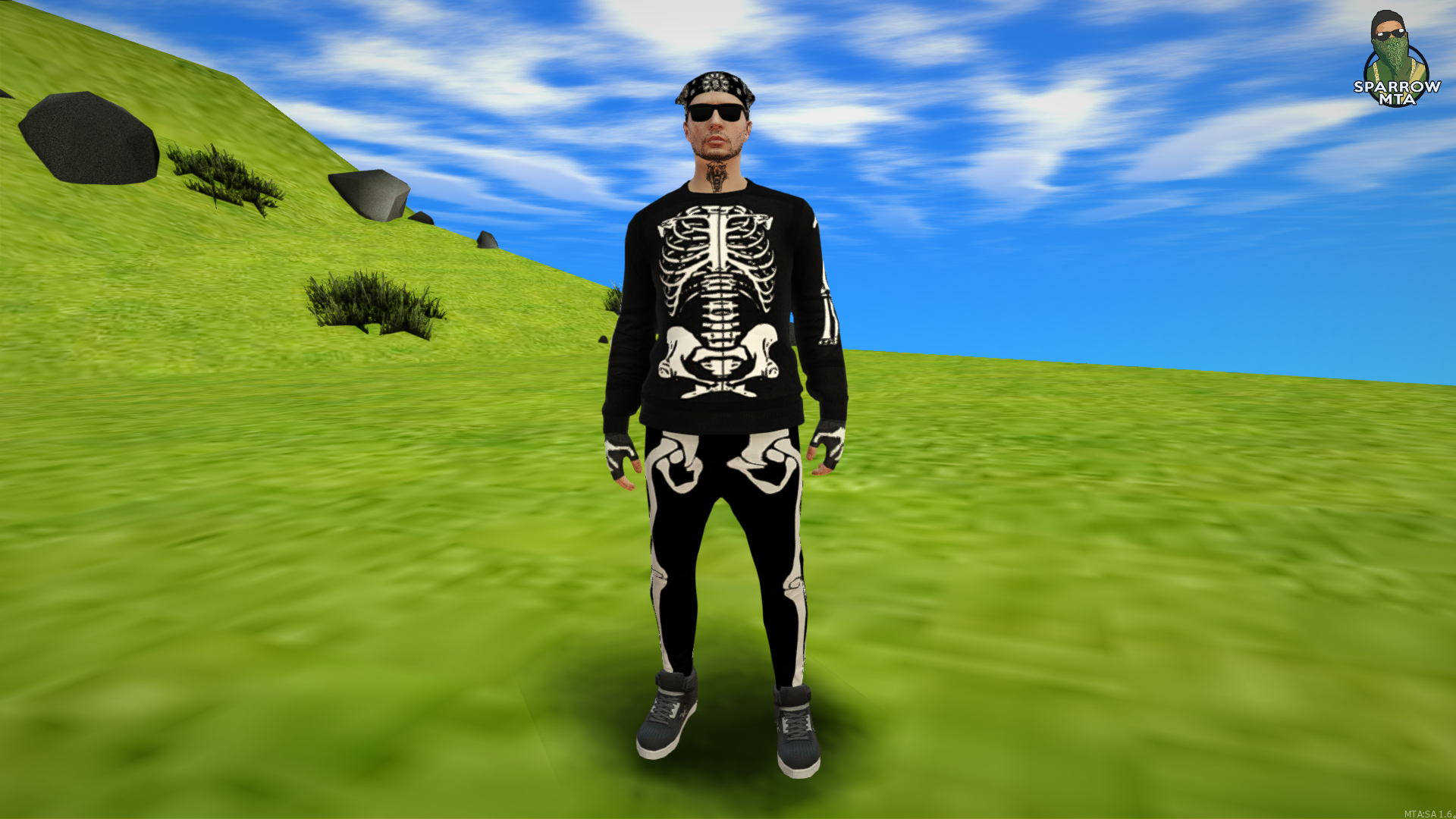 MTA:SA FiveM Skeleton Suit Skin Script