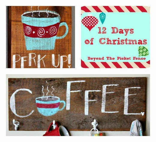 12 Days of Christmas Coffee Signs http://bec4-beyondthepicketfence.blogspot.com/2014/11/12-days-of-christmas-day-4-coffee-lover.html