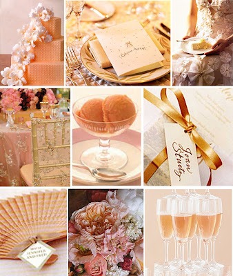 Color Palette Peach Pink and Gold